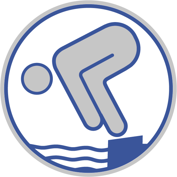 Schwimmabzeichen Silber mit freundlicher Genehmigung des Bundesverbandes zur Förderung der Schwimmausbildung