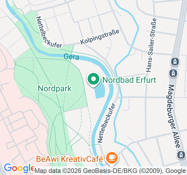 Standortkarte Freibad Nordbad